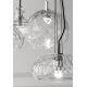 Pendule, Lustre suspendate - Lustra eleganta cu abajur frumos din sticla ALMERIA
