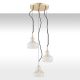 Pendule, Lustre suspendate - Lustra cu 3 pendule frumoase din sticla CRUZ