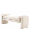 Bancheta design LUX stil contemporan Tondo S Bouclé cream