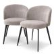 Seturi scaune, HoReCa - Set de 2 scaune design LUX Lloyd, Sisley gri
