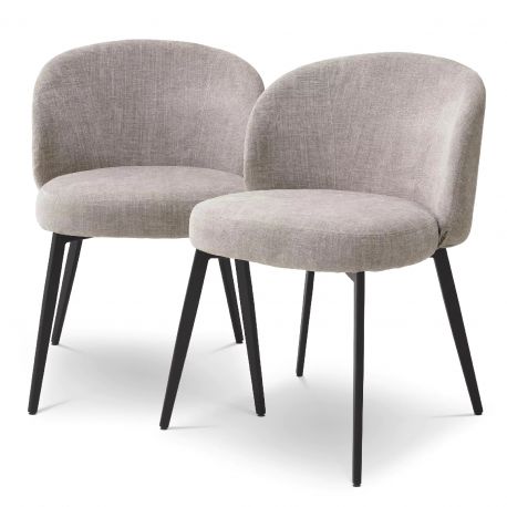 Seturi scaune, HoReCa - Set de 2 scaune design LUX Lloyd, Sisley gri