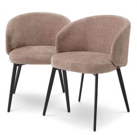 Set de 2 scaune cu brate design LUX Lloyd, Sisley roz