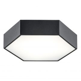 Plafoniere - Plafoniera LED moderna design hexagonal ARIZONA 22,5W negru