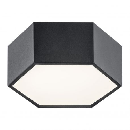 Plafoniere - Plafoniera LED moderna design hexagonal ARIZONA 9W negru