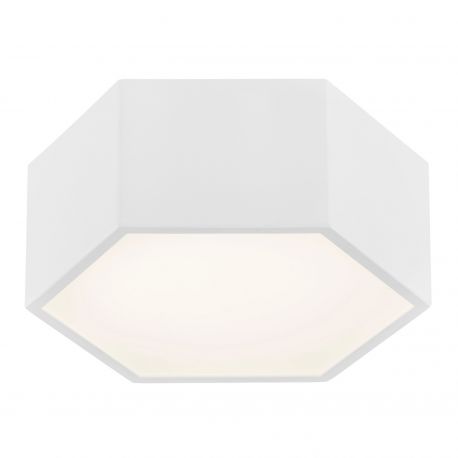 Plafoniere - Plafoniera LED moderna design hexagonal ARIZONA 9W alba