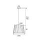 Pendule, Lustre suspendate - Lustra suspendata design elegant ASTI alba