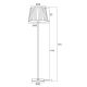 Lampadare - Lampadar/Lampa de podea design elegant ASTI alba
