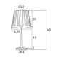 Veioze - Veioza/Lampa de masa design elegant ASTI rosie