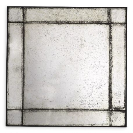 Oglinzi - Oglinda decorativa cu aspect invechit Fitzjames square 100x100cm