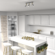 Plafoniere cu spoturi, Spoturi aplicate - Lustra cu 3 spoturi directionabile design modern PRESTON GOLD alb, auriu