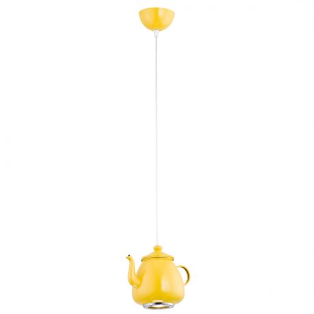 Pendule, Lustre suspendate - Pendul design decorativ in forma de ceainic JAMAJKA galben