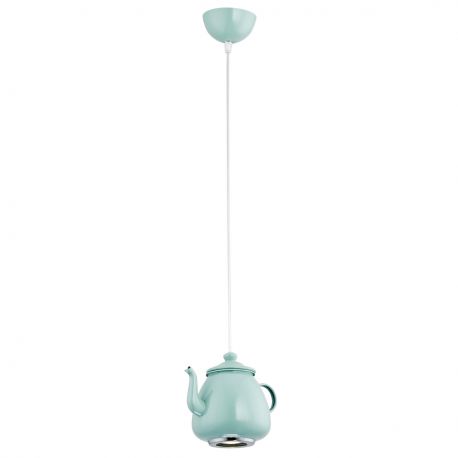 Pendule, Lustre suspendate - Pendul design decorativ in forma de ceainic JAMAJKA verde