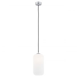 Pendule, Lustre suspendate - Pendul sticla design decorativ KALIMERA 14cm alb opal