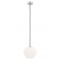 Pendul sticla design decorativ KALIMERA 20cm alb opal