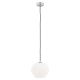 Pendul sticla design decorativ KALIMERA 20cm alb opal