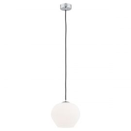Pendule, Lustre suspendate - Pendul sticla design decorativ KALIMERA 20cm alb opal