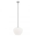 Pendul sticla design decorativ KALIMERA 24cm alb opal