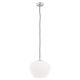 Pendul sticla design decorativ KALIMERA 24cm alb opal