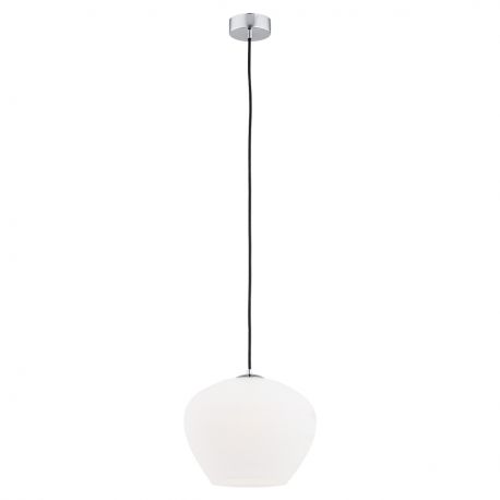 Pendule, Lustre suspendate - Pendul sticla design decorativ KALIMERA 24cm alb opal