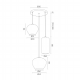 Pendule, Lustre suspendate - Lustra cu Pendule sticla design decorativ KALIMERA 3L alb opal
