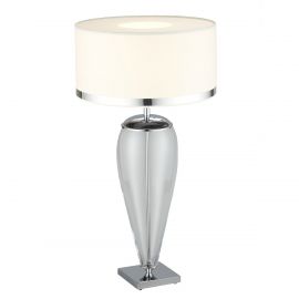 Veioze - Veioza/Lampa de masa design elegant LORENA crom/alb