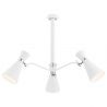 Lustra metalica reglabila stil industrial LUKKA 3 alba