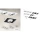 Spoturi tavan fals - Spot incastrat directionabil tavan fals OLIMP 1 G9 alb
