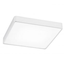 Plafoniere - Plafoniera patrata design slim ONTARIO 45cm alba