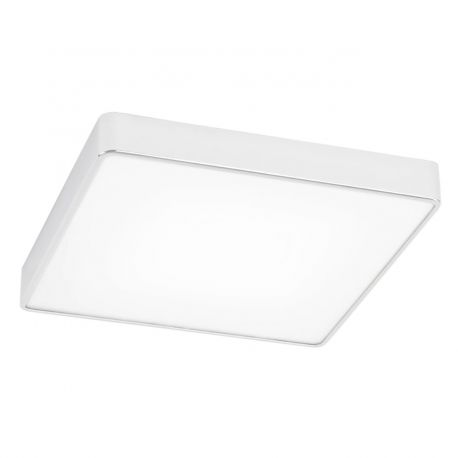 Plafoniere - Plafoniera patrata design slim ONTARIO 45cm alba