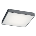 Plafoniera patrata design slim ONTARIO 45cm gri inchis