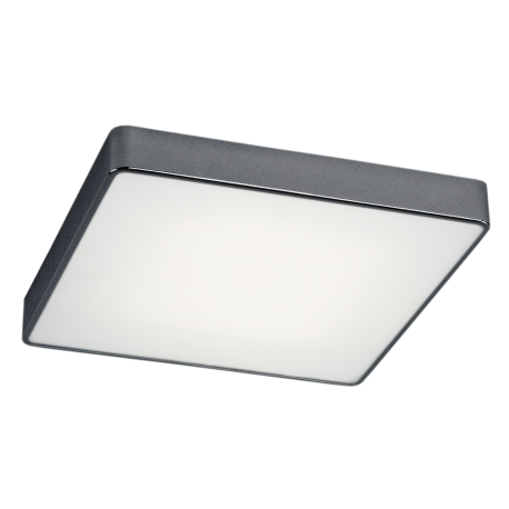 Plafoniere - Plafoniera patrata design slim ONTARIO 45cm gri inchis