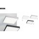 Plafoniere - Plafoniera patrata design slim ONTARIO 45cm gri inchis