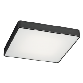 Plafoniere - Plafoniera LED patrata design slim ONTARIO 25cm neagra