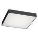 Plafoniera LED patrata design slim ONTARIO 45cm neagra