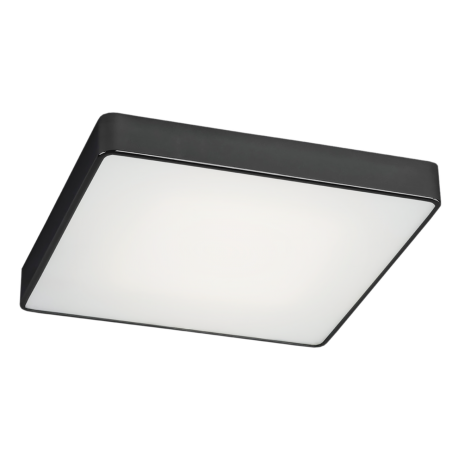 Plafoniere - Plafoniera LED patrata design slim ONTARIO 45cm neagra