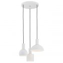 Lustra cu 3 pendule design minimalist SINES alb