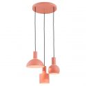 Lustra cu 3 pendule design minimalist SINES coral