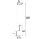 Pendule, Lustre suspendate - Pendul, Lustra suspendata design minimalist SINES 12cm, salvie