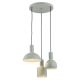 Pendule, Lustre suspendate - Lustra cu 3 pendule design minimalist SINES salvie