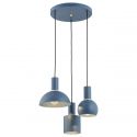 Lustra cu 3 pendule design minimalist SINES blue
