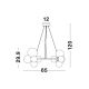 Pendule, Lustre suspendate - Lustra moderna cu 11 surse de lumina ODILLIA