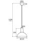 Pendule, Lustre suspendate - Pendul, Lustra suspendata design minimalist SINES 22cm, negru