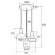 Pendule, Lustre suspendate - Lustra cu 3 pendule design minimalist SINES mixt negru/salvie/coral