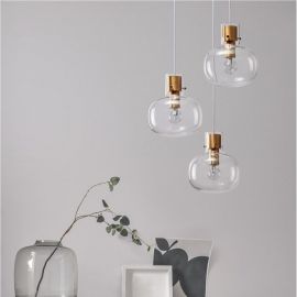 Pendule, Lustre suspendate - Lustra cu 3 pendule design modern CINZIA