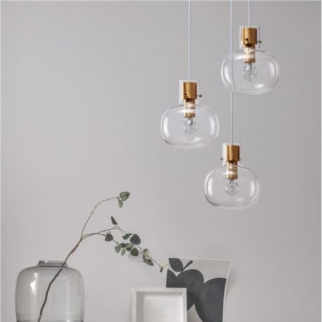 Pendule, Lustre suspendate - Lustra cu 3 pendule design modern CINZIA