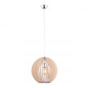 Lustra / Pendul lemn design scandinav PORTORYKO maro 42cm