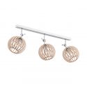Plafoniera lemn design scandinav PORTORYKO 3 maro 