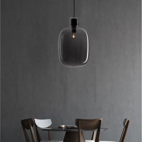 Pendule, Lustre suspendate - Lustra, Pendul design modern CINZIA fumuriu, 30cm