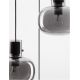 Pendule, Lustre suspendate - Lustra cu 3 pendule design modern CINZIA fumuriu