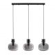 Pendule, Lustre suspendate - Lustra cu 3 pendule design modern CINZIA fumuriu